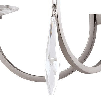 5 Light Chandelier Polished Nickel
