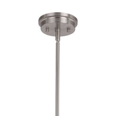 5 Light Chandelier Satin Nickel and Dark Sycamore