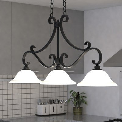 3 Light Linear Chandelier Oil Rubbed Bronze