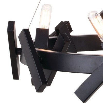 5 Light 28-in. Chandelier Matte Black