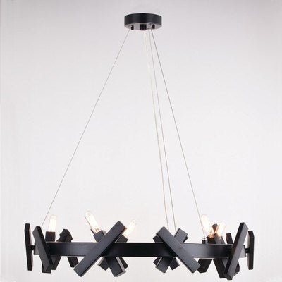 5 Light 28-in. Chandelier Matte Black