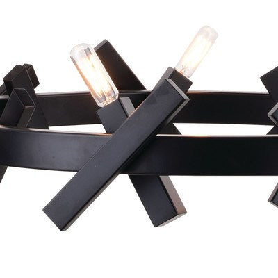 5 Light 28-in. Chandelier Matte Black