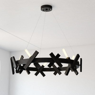 5 Light 28-in. Chandelier Matte Black