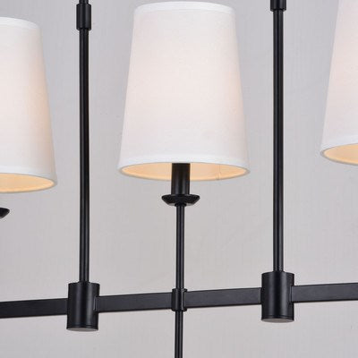 45.5-in. 5 Light Linear Chandelier Matte Black