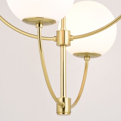 26-in 4 Light Chandelier Natural Brass