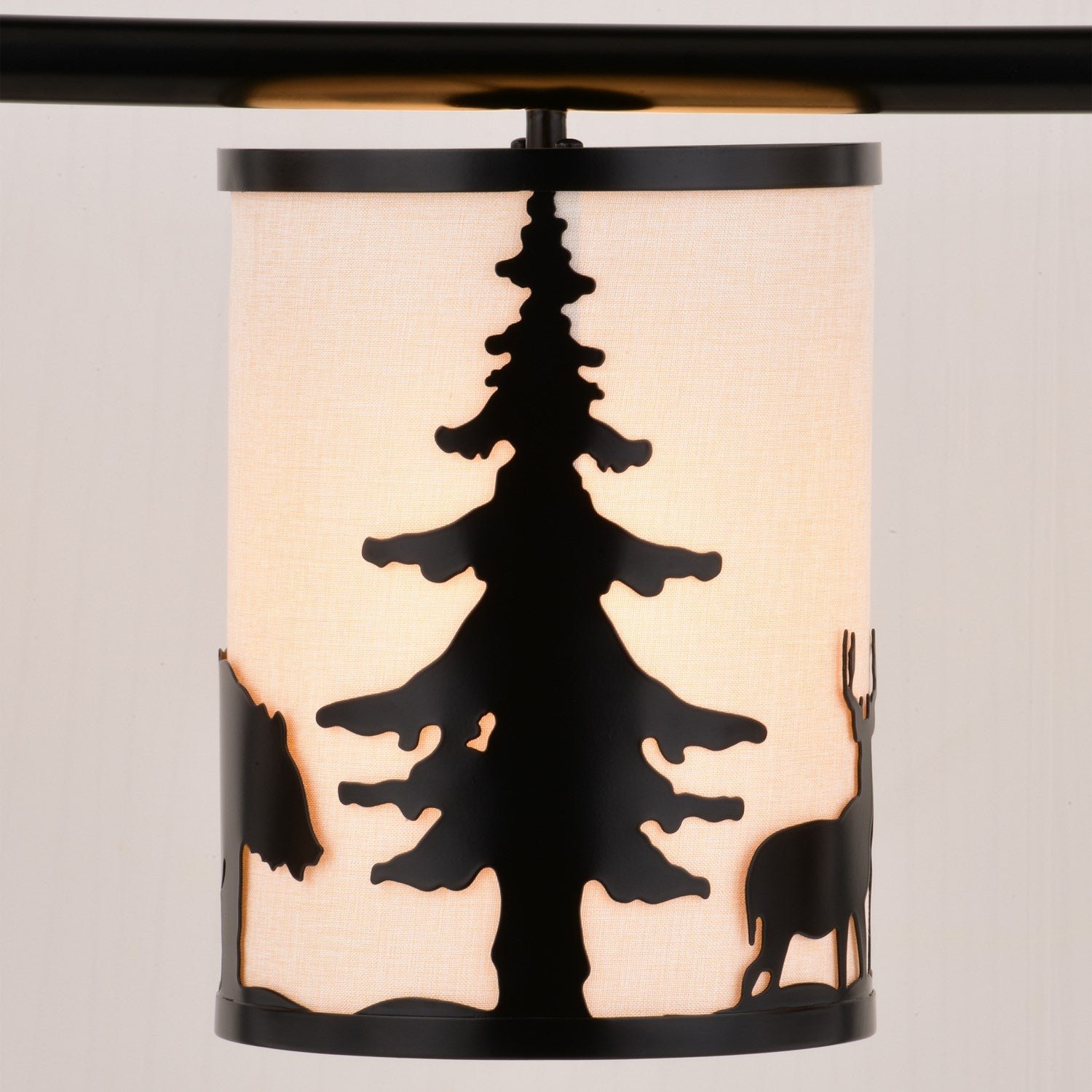 38-in. W 3 Light Linear Chandelier Bronze