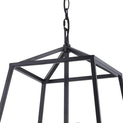 16 in. 4 Light Pendant Black
