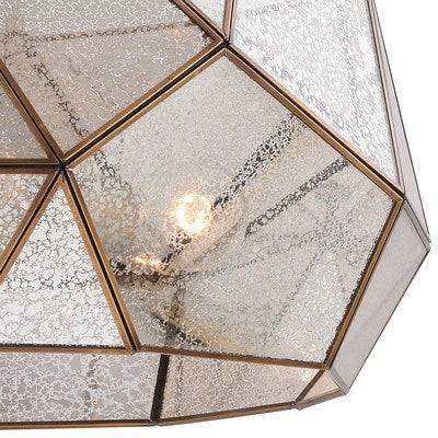 20 in. 3 Light Pendant Aged Brass