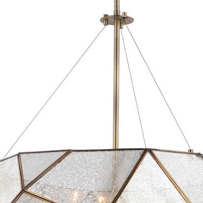 24 in. 5 Light Pendant Aged Brass