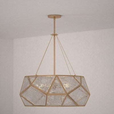 24 in. 5 Light Pendant Aged Brass