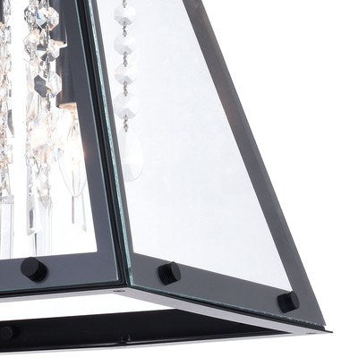 15 in. 4 Light Pendant Matte Black