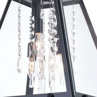 15 in. 4 Light Pendant Matte Black