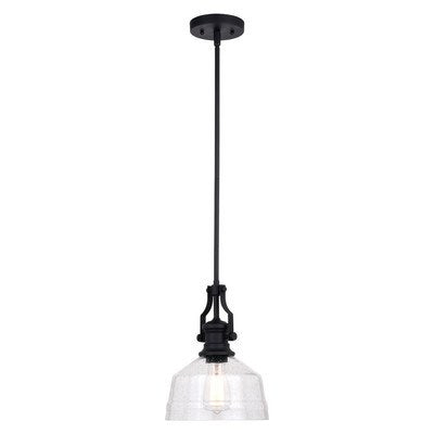 9-in. Mini Pendant Matte Black by Vaxcel International