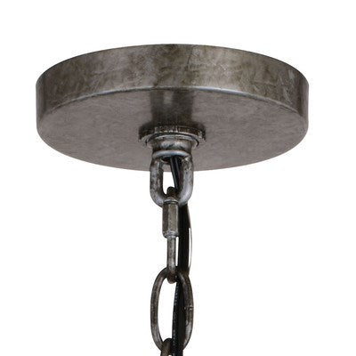 15.75-in. 1 Light Pendant Vintage Steel and Distressed Wood