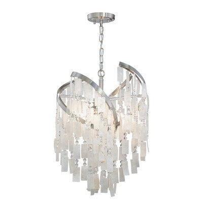 16-in 4 Light Pendant Satin Nickel by Vaxcel International