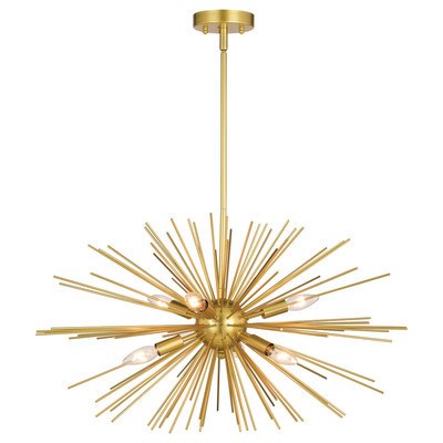 26-in. 6 Light Pendant Gold by Vaxcel International