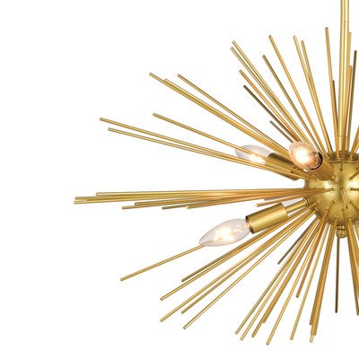 26-in. 6 Light Pendant Gold