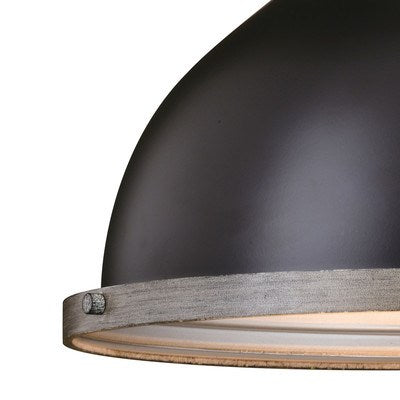 15-in. Pendant New Bronze and Distressed Ash with Light Silver Inner