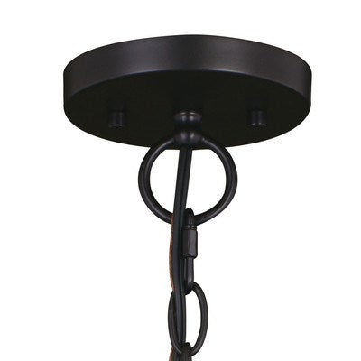 15-in. Pendant New Bronze and Distressed Ash with Light Silver Inner