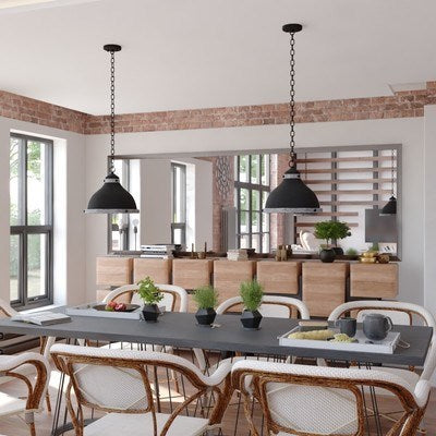 15-in. Pendant New Bronze and Distressed Ash with Light Silver Inner
