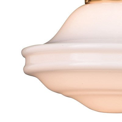 12-in. 1 Light Pendant Natural Brass