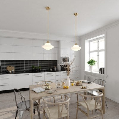 12-in. 1 Light Pendant Natural Brass