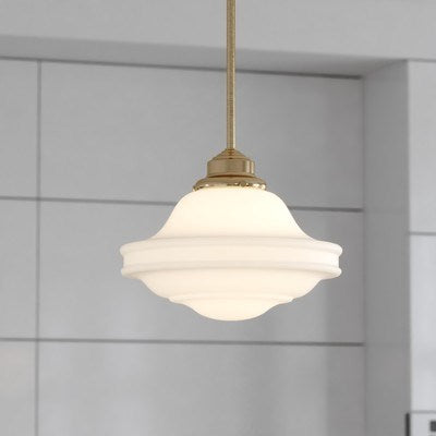 12-in. 1 Light Pendant Natural Brass