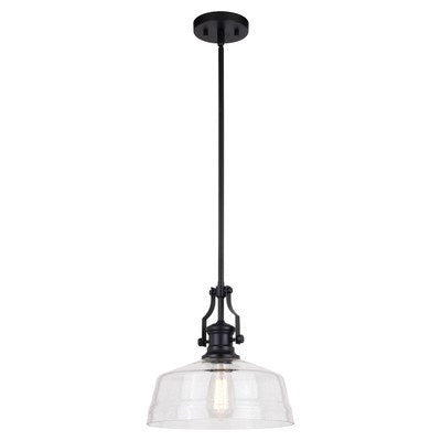 12-in Pendant Matte Black by Vaxcel International