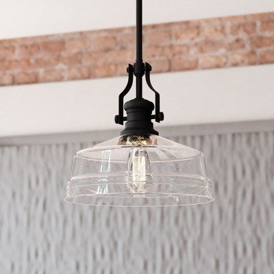 12-in Pendant Matte Black