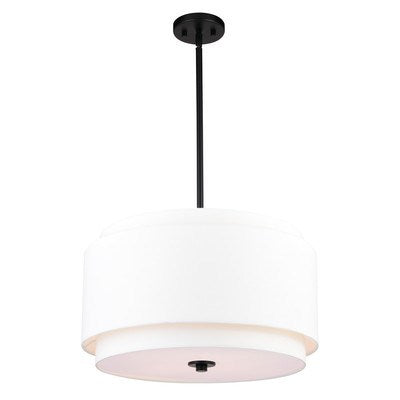 20.5-in 4 Light Pendant Black by Vaxcel International