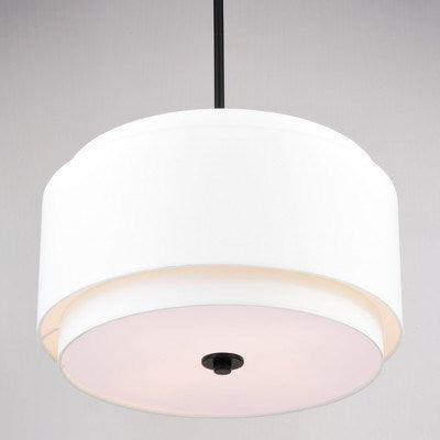 20.5-in 4 Light Pendant Black