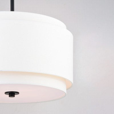 20.5-in 4 Light Pendant Black