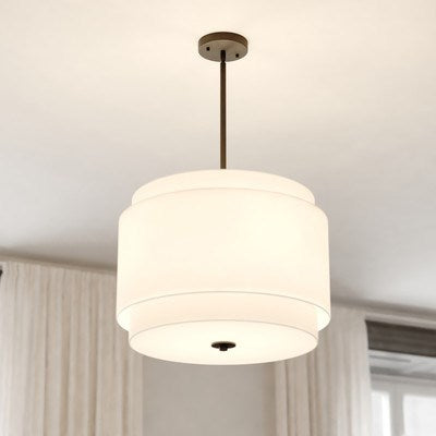 20.5-in 4 Light Pendant Black