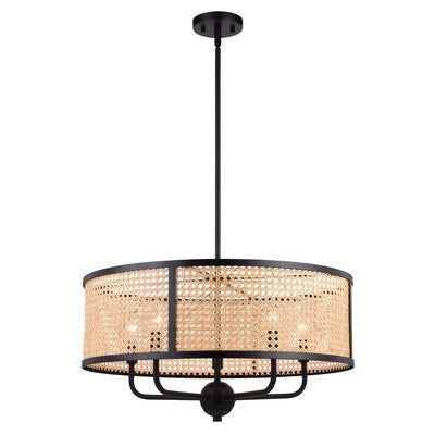24-in. 5 Light Pendant Matte Black by Vaxcel International