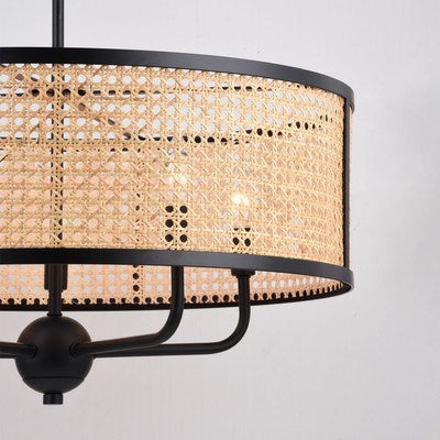 24-in. 5 Light Pendant Matte Black