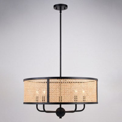 24-in. 5 Light Pendant Matte Black
