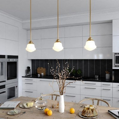 6.25-in Pendant Natural Brass
