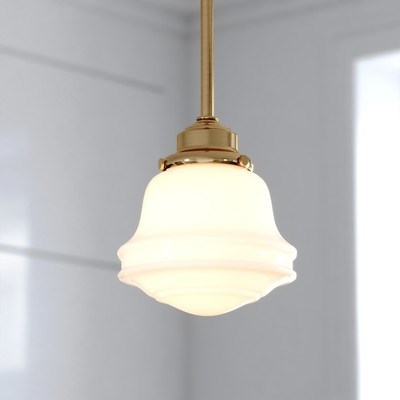 6.25-in Pendant Natural Brass