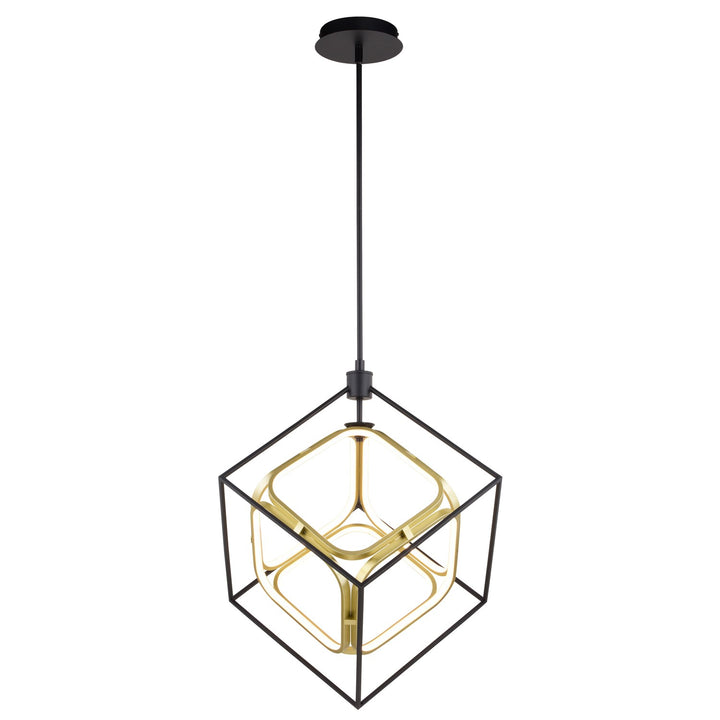 23.5-in. W LED Pendant Matte Black and Gold by Vaxcel International