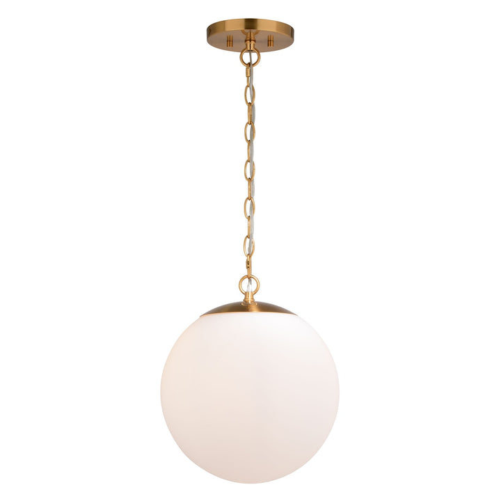 12-in. 1 Light Globe Pendant Muted Brass by Vaxcel International