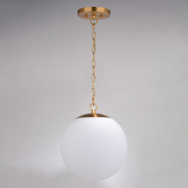 12-in. 1 Light Globe Pendant Muted Brass