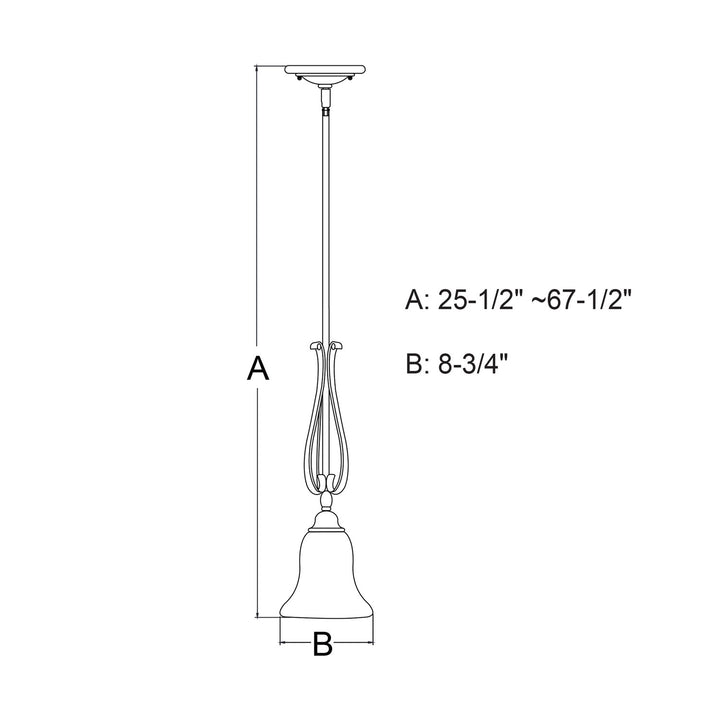8.75-in. Mini Pendant Brushed Nickel