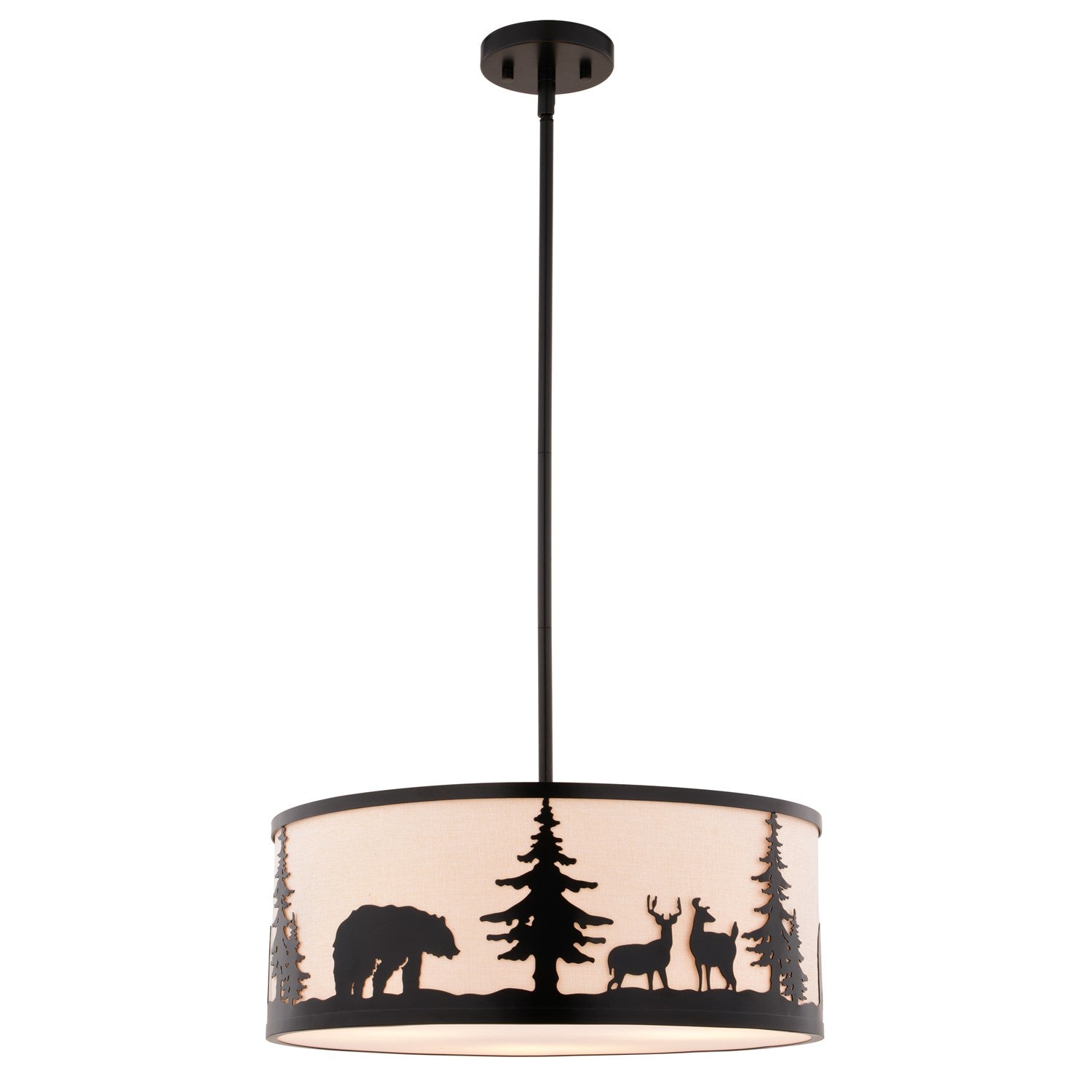 18-in. W 3 Light Pendant Bronze by Vaxcel International