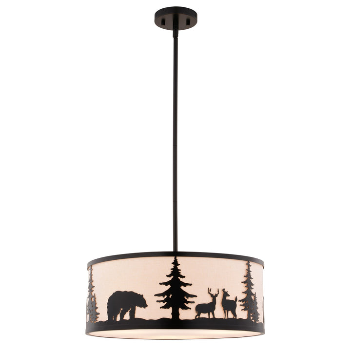 18-in. W 3 Light Pendant Bronze by Vaxcel International