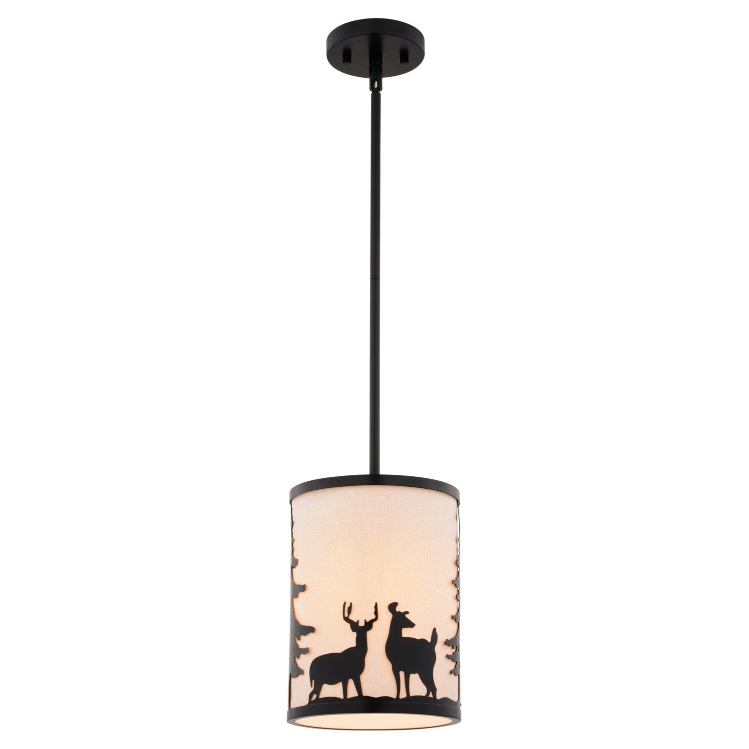7.5-in. W 1 Light Mini Pendant Bronze by Vaxcel International