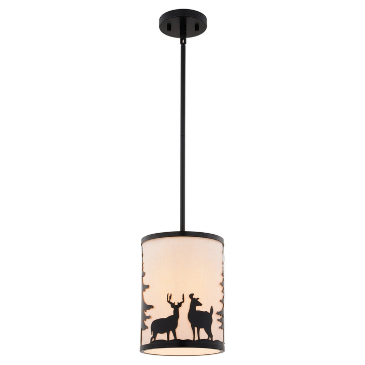 7.5-in. W 1 Light Mini Pendant Bronze by Vaxcel International