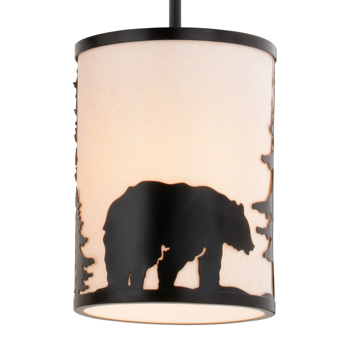 7.5-in. W 1 Light Mini Pendant Bronze
