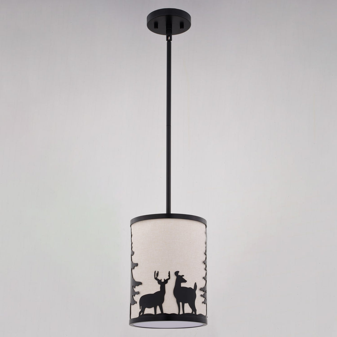 7.5-in. W 1 Light Mini Pendant Bronze