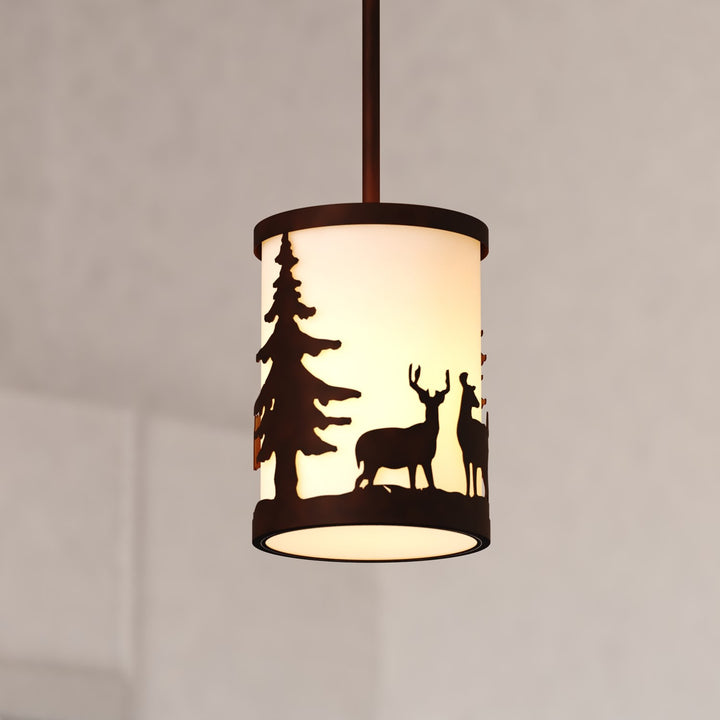 7.5-in. W 1 Light Mini Pendant Bronze