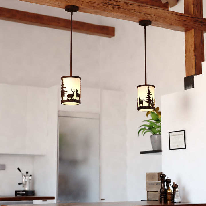 7.5-in. W 1 Light Mini Pendant Bronze